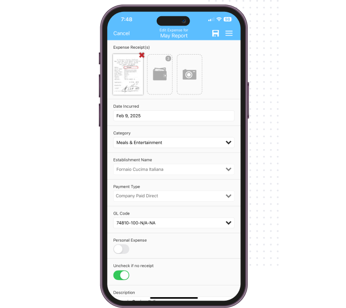 Mobile-First Expense Capture